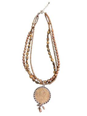 Silpada N1823 Tigers Eye Bronze Pearl Sterling Silver Necklace